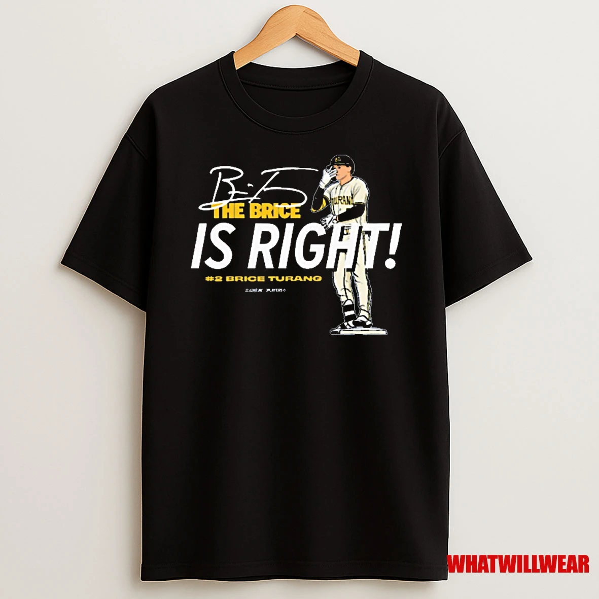 Brice Turang The Brice Is Right Milwaukee Brewers Mlb Slash Line Signature Shirts