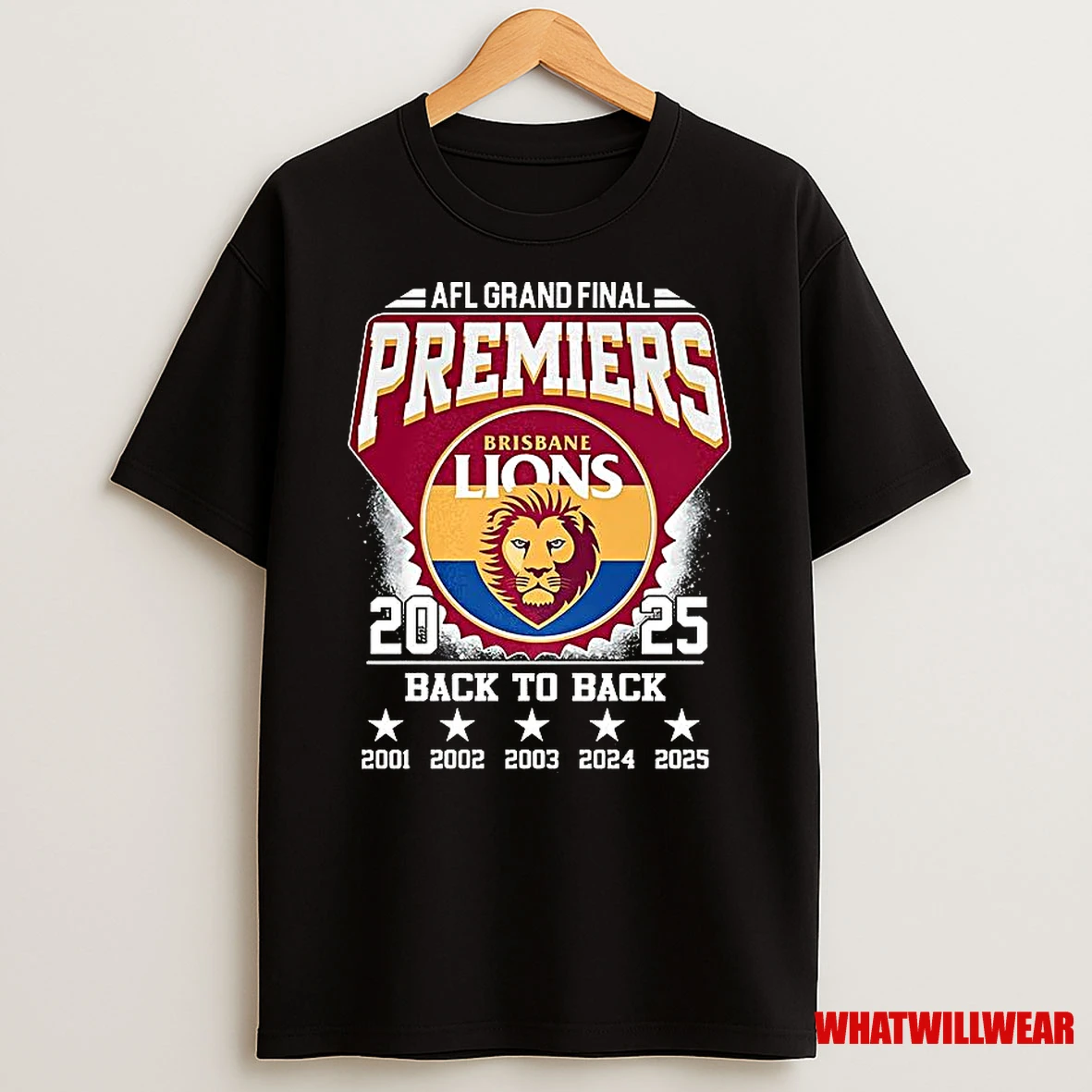 Brisbane Lions Afl Grand Final Premiers Back To Back 2025 Shirts