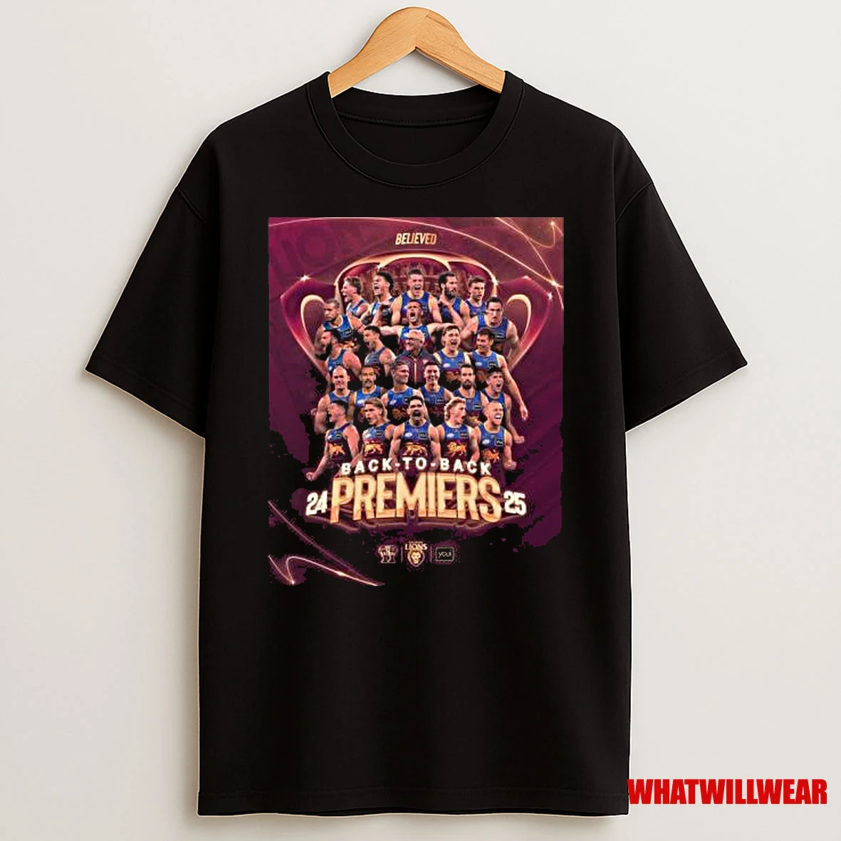 Brisbane Lions Team Believed Back 2 Back Afl Grand Final Premiers Shirts