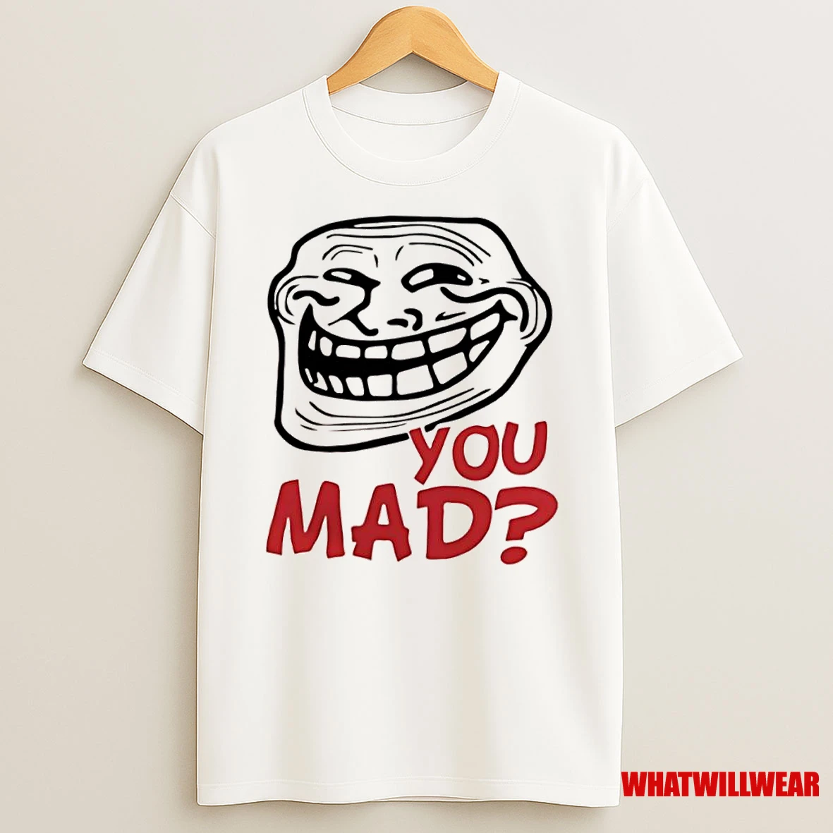 Brisco Brands Troll Face You Mad Trollface Meme Shirts