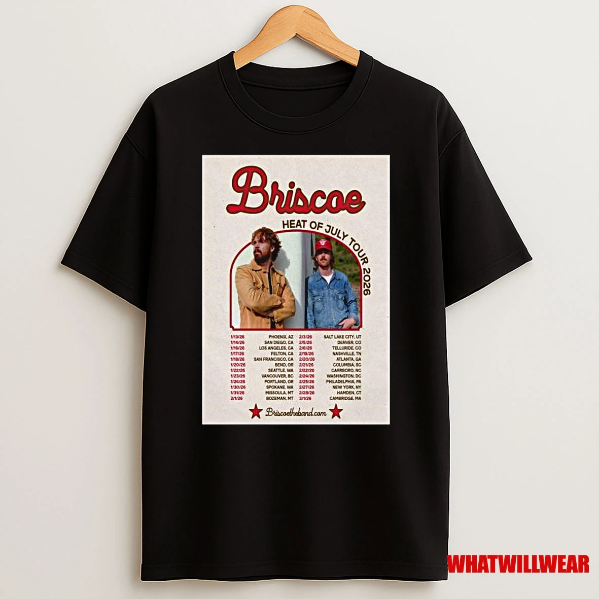 Briscoe Heat Of July Tour 2025 Shirts