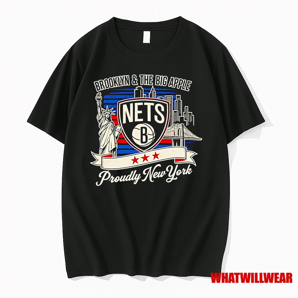 Brooklyn Nets And The Big Apple Proudly New York Shirts