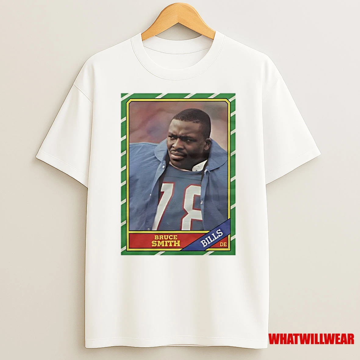 Bruce Smith Buffalo Bills 1986 Nfl Football Card Shirts