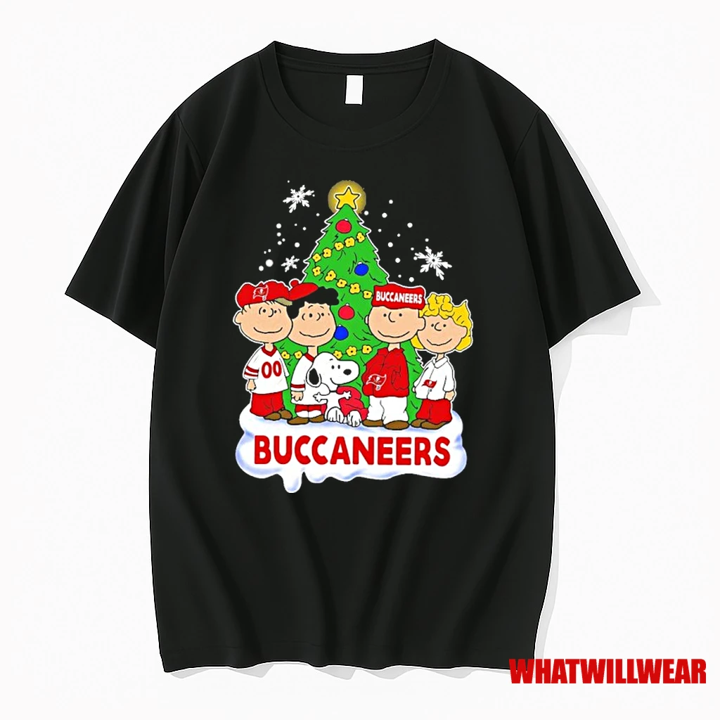 Buccaneers Peanuts With Friends Christmas Shirts