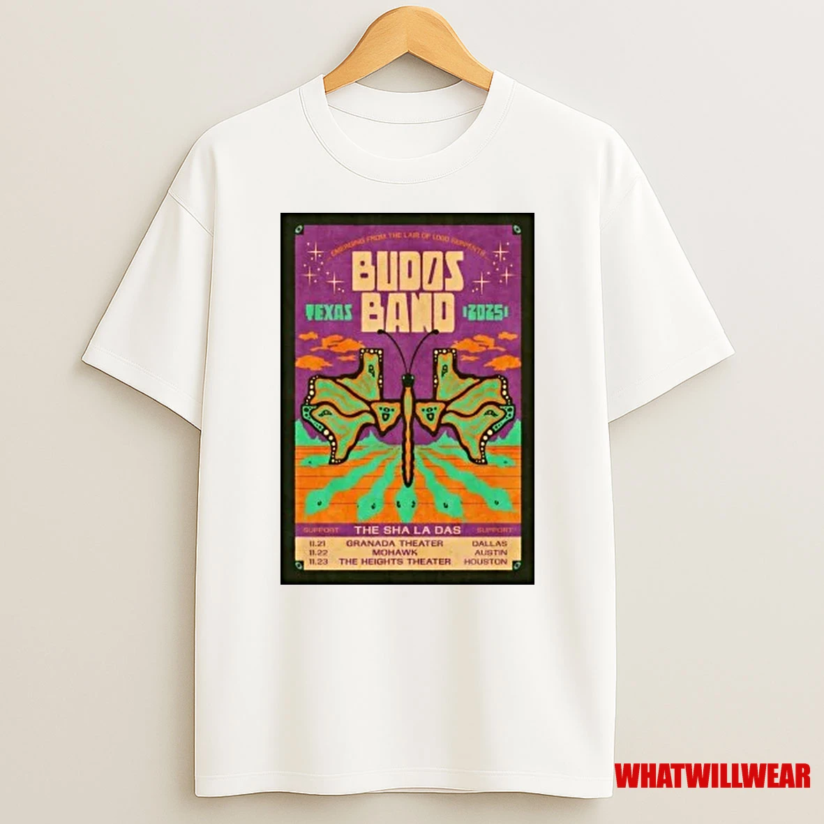 Budos Band The Sha La Das Tx Tour 2025 Shirts