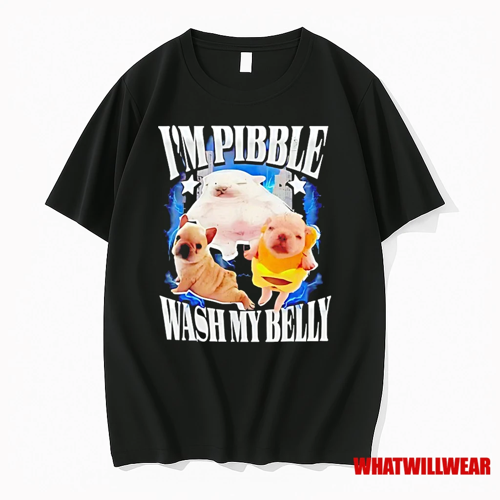 Bulldog Im Pibble Wash My Belly Shirts