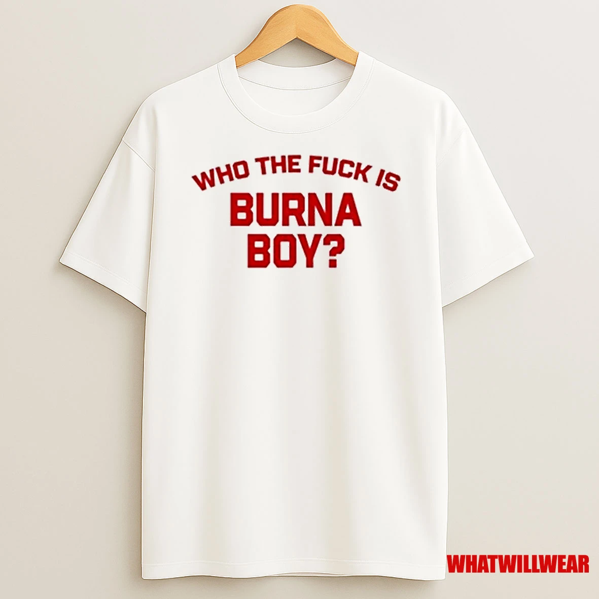 Burna Boy Wearing Who The Fck Is Burna Boy 2025 Shirts