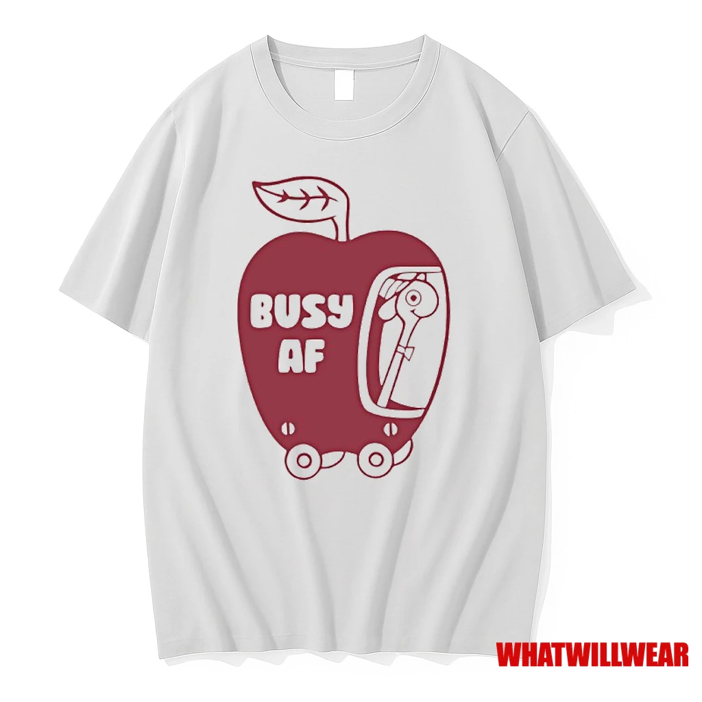 Busy Af Lowly Worm Apple Shirts