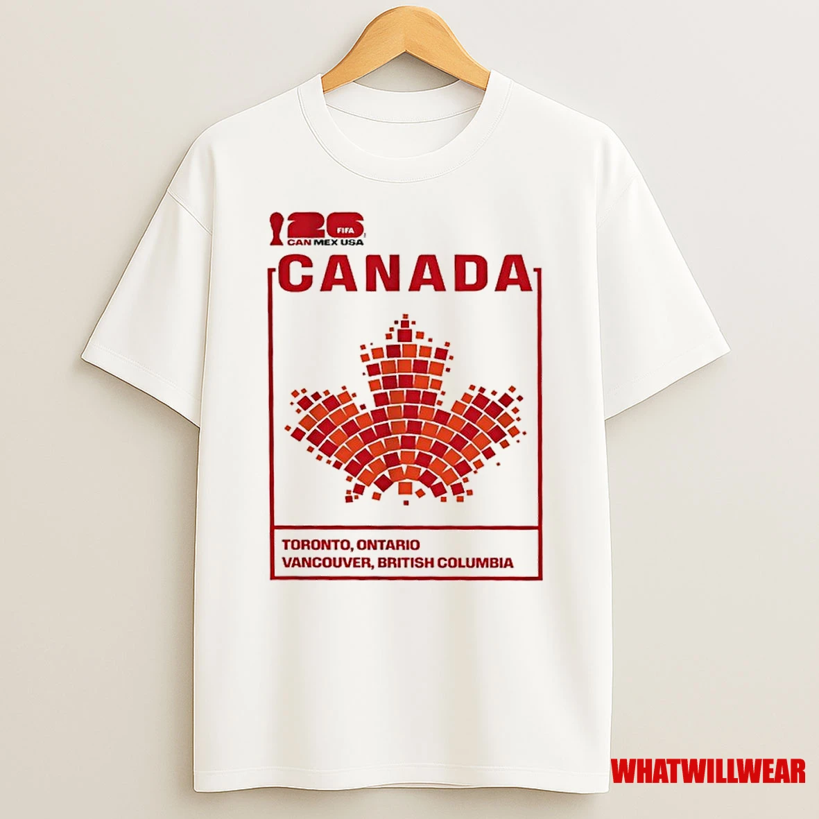 Canada Fifa World Cup 2026 Host Graphic Logo Shirts