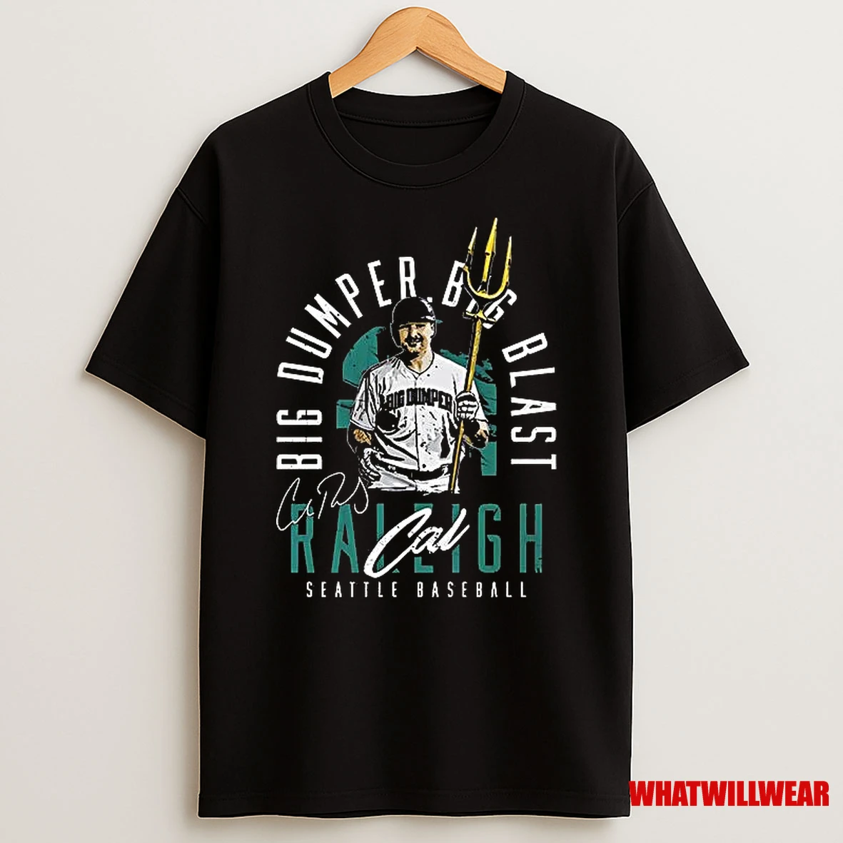 Cal Raleigh Seattle Big Dumper Big Blast Signature Retro Shirts