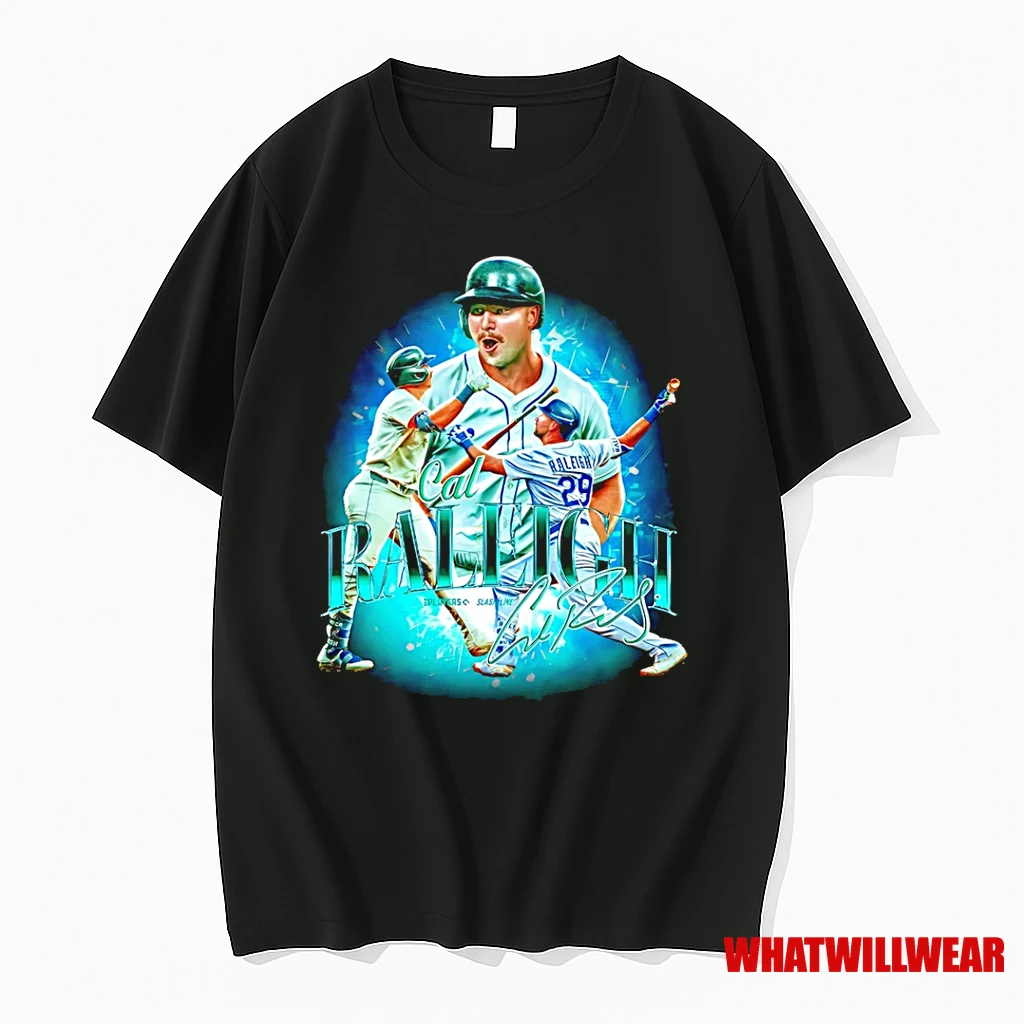 Cal Raleigh Seattle Mariners Player Collage 2025 Shirts