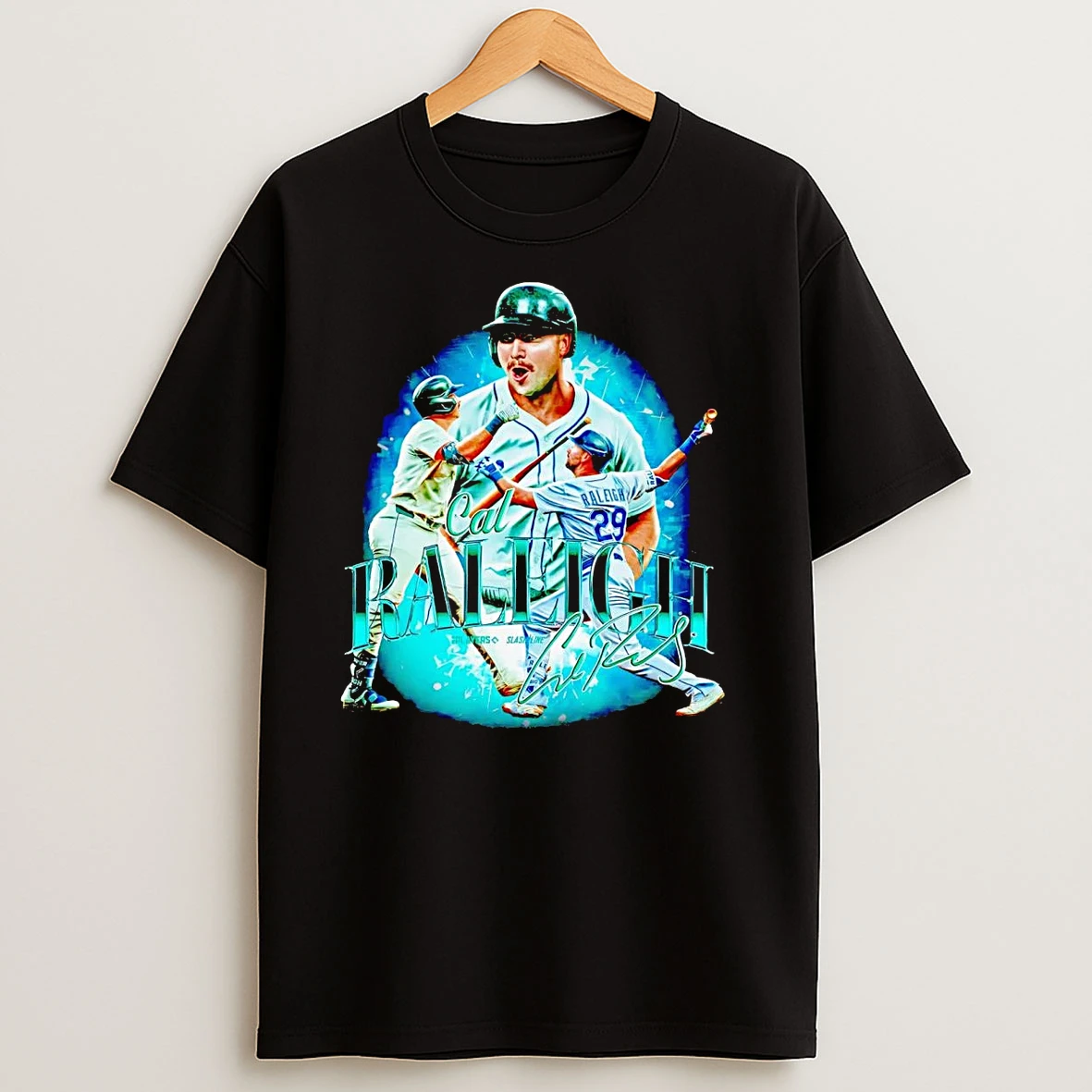 Cal Raleigh Picture Collage Seattle Mariners T Shirts