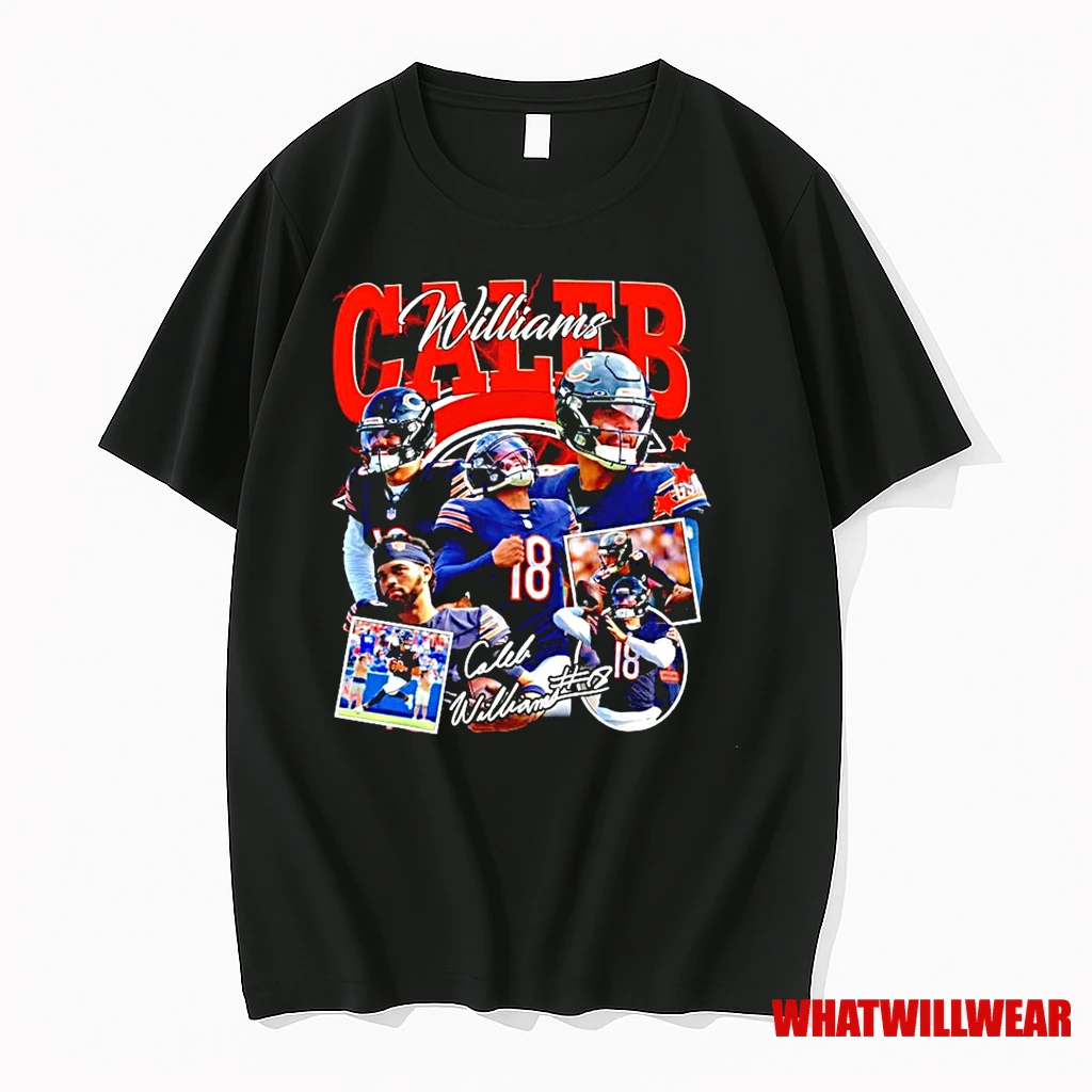 Caleb Williams Chicago Bears Signature Vintage Shirts