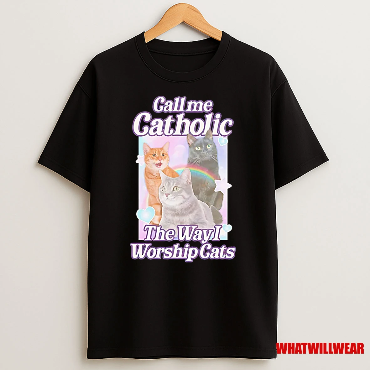 Call Me Catholic The Way I Worship Cats Shirts