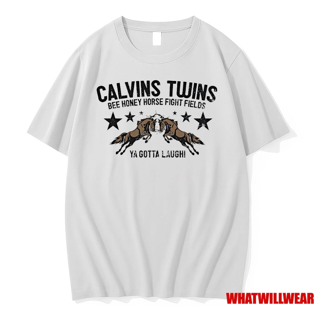 Calvins Twins Bee Money Horse Fight Fields Ya Gotta Laugh Shirts