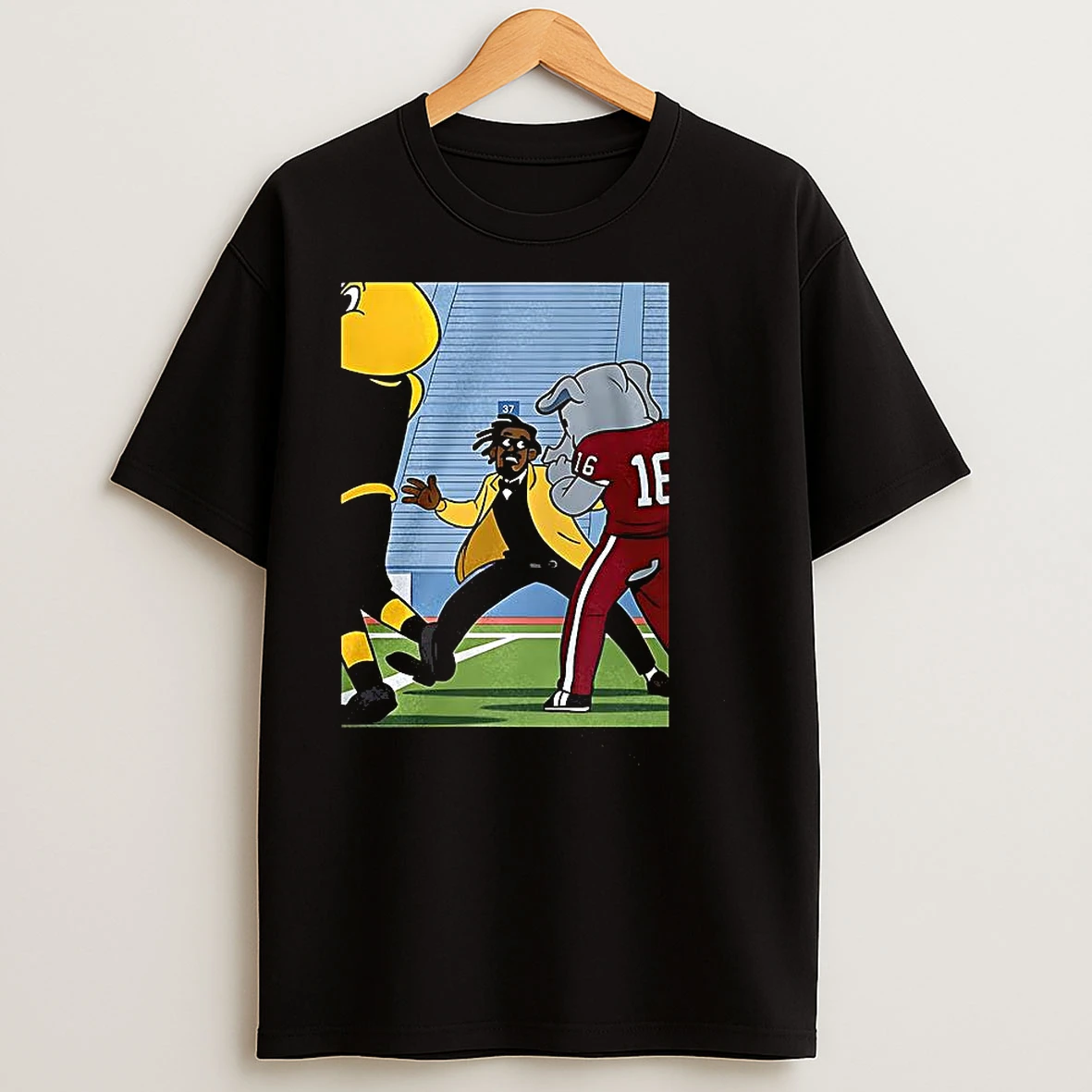 Cam Newton Slap Alabama Crimson Mascot Cartoon T Shirts