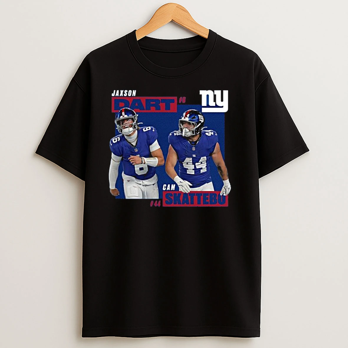 Cam Skattebo And Jaxson Dart New York Giants Player T Shirts