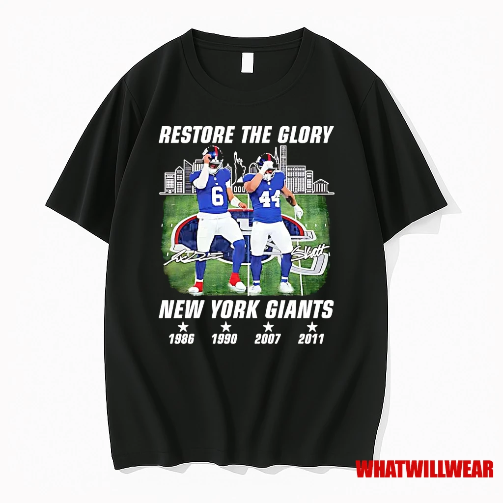 Cam Skattebo And Jaxson Dart Restore The Glory New York Giants Shirts