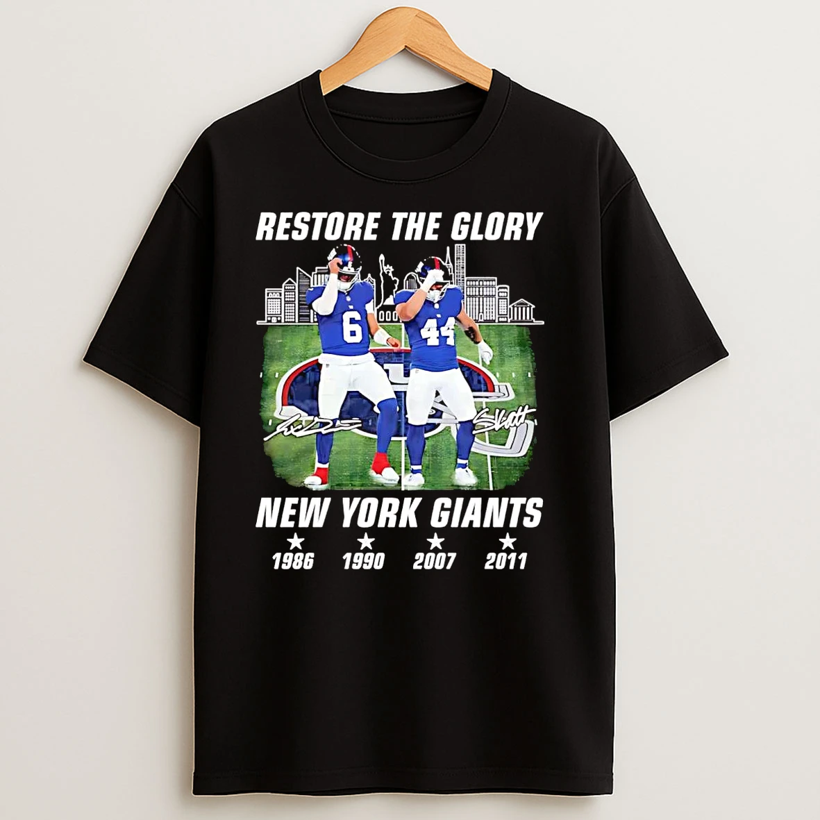 Cam Skattebo And Jaxson Dart Restore The Glory New York Giants T Shirts