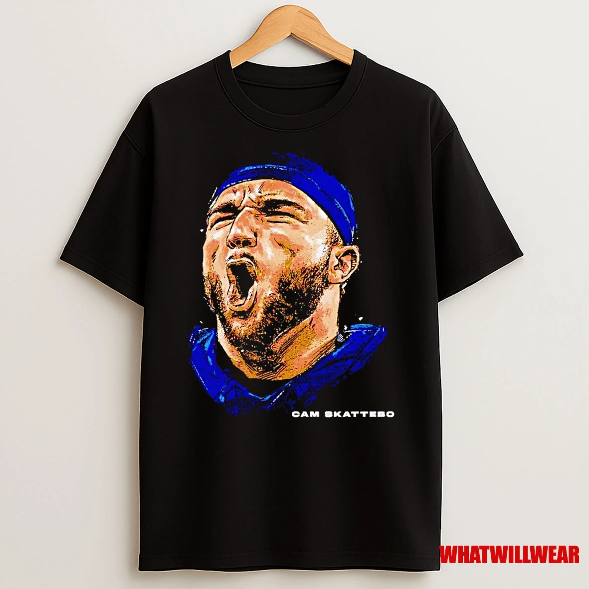 Cam Skattebo Scream Head New York Giants Shirts