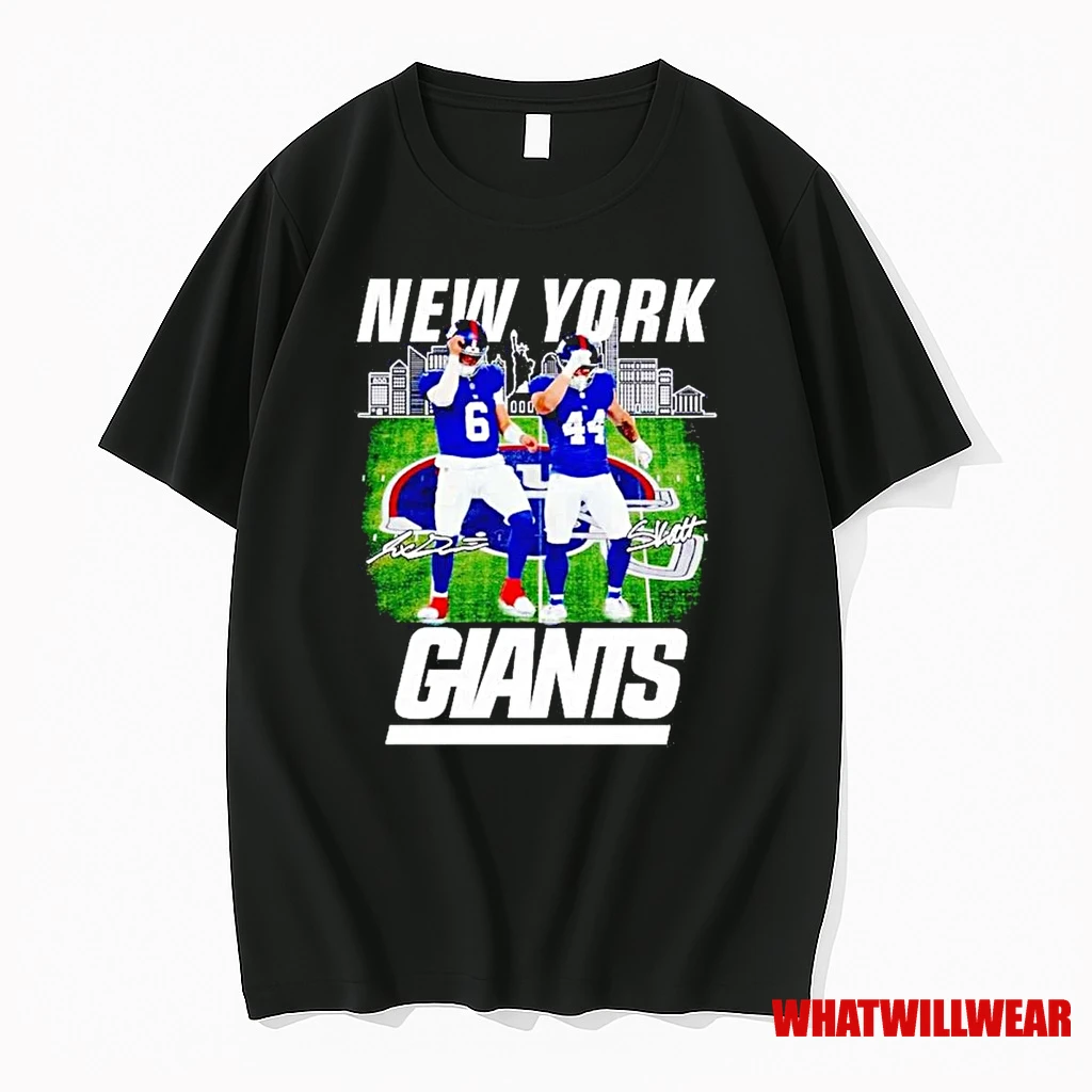 Cameron Skattebo And Jaxson Dart New York Giants Shirts