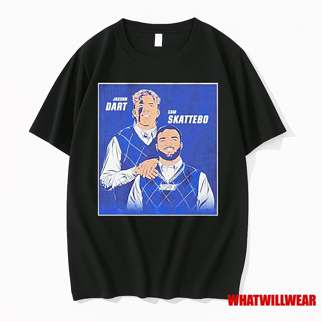 Cameron Skattebo And Jaxson Dart Step Brothers Ny Giants Shirts