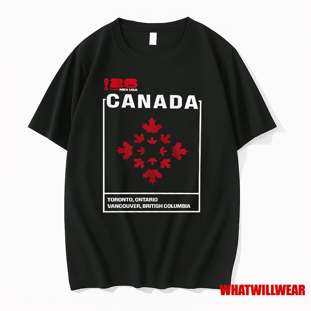 Canada Fifa World Cup 2026 Host Graphic Shirts