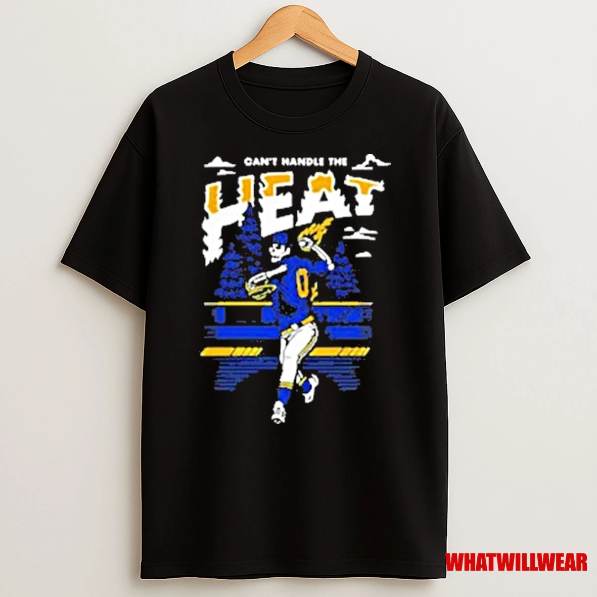 Cant Handle The Heat Baseball Skeleton Throwing Ball Shirts