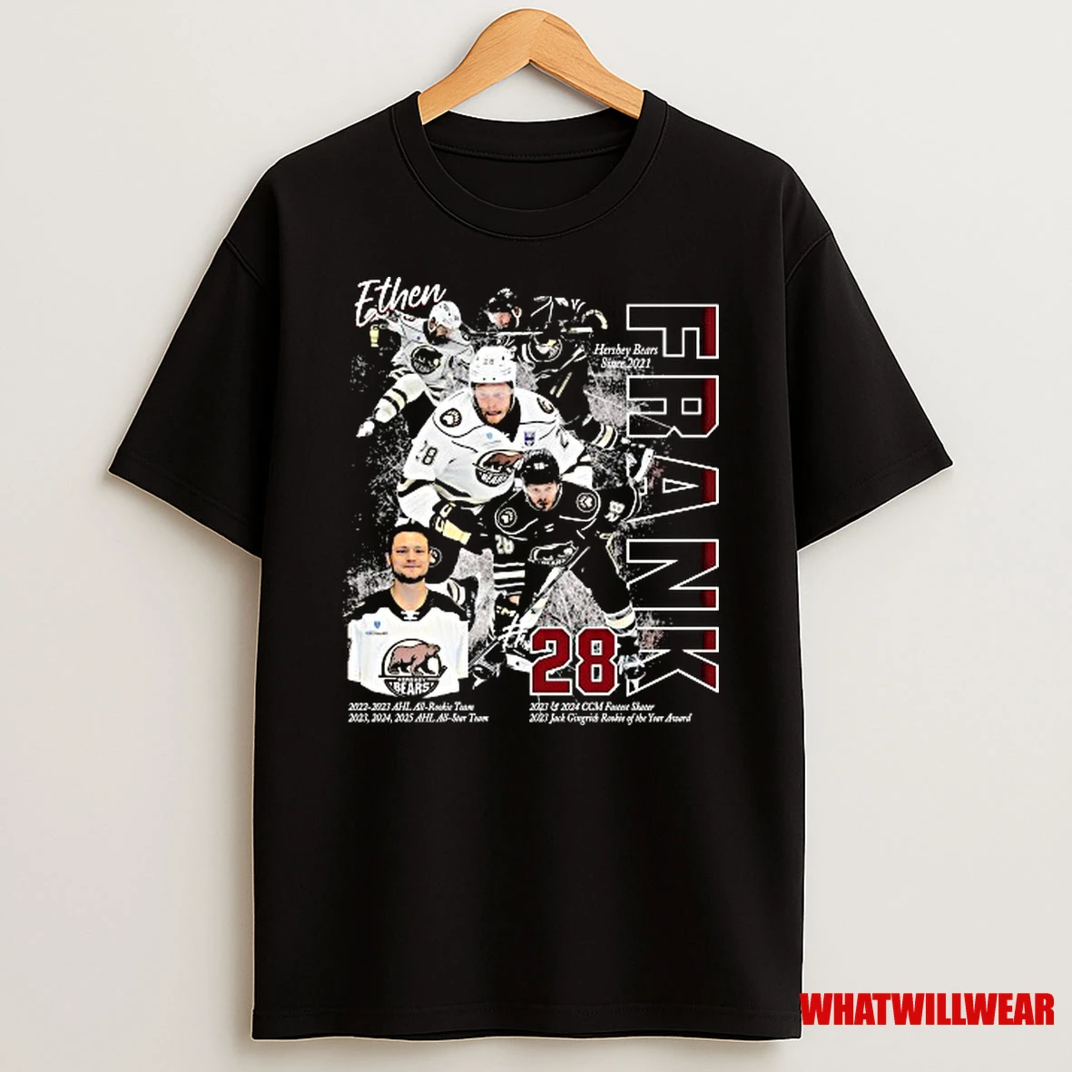 Capitals Frank Hershey Bears Ahl All Rookie Team Player Shirts