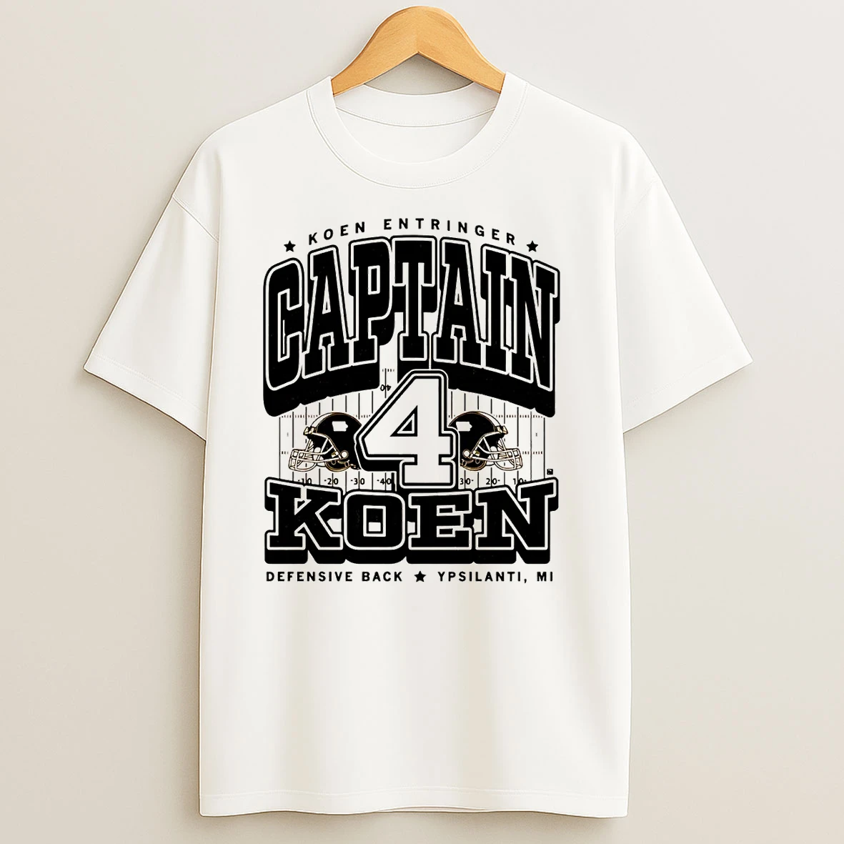 Captain Koen Entringer Defensive Back Iowa Hawkeyes T Shirts