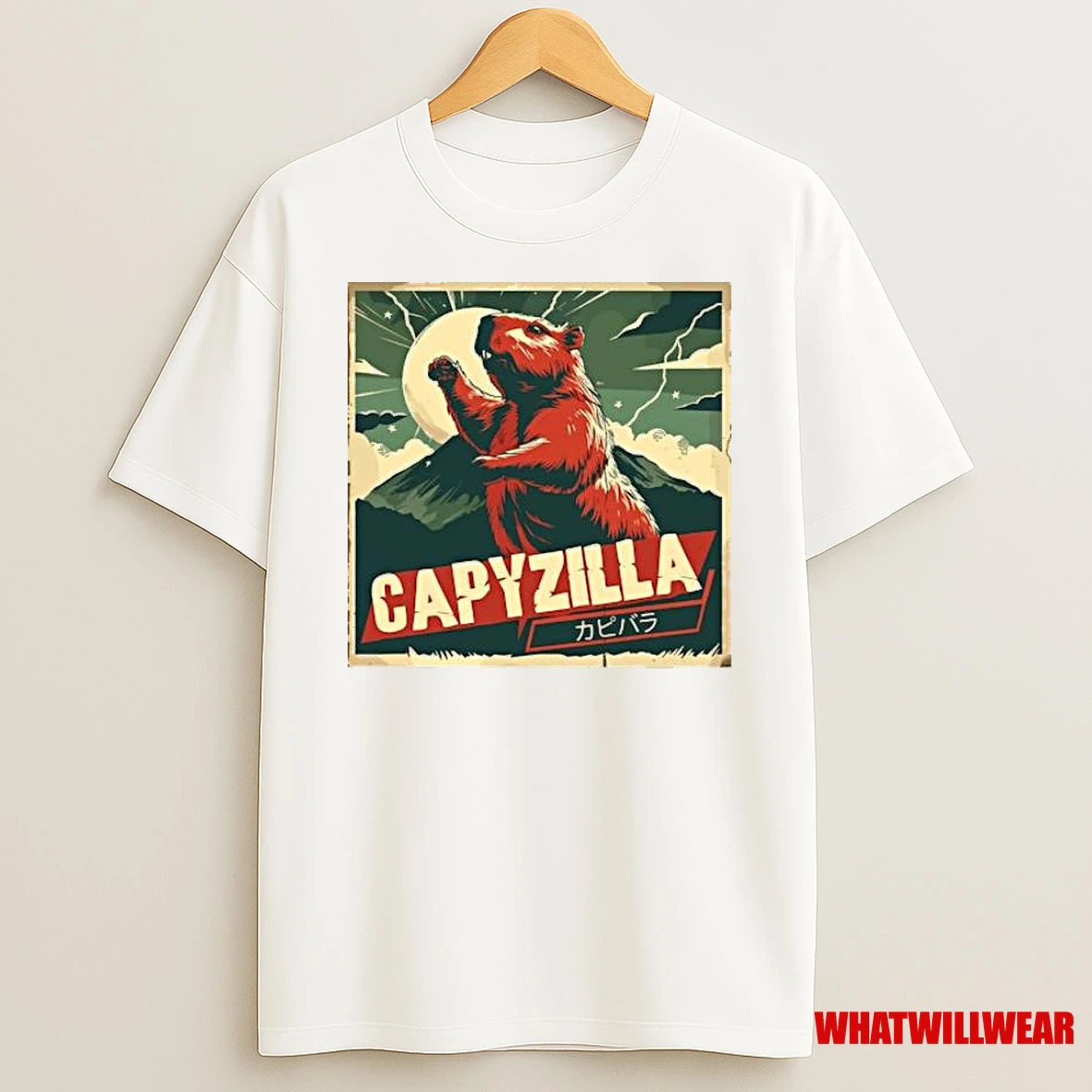 Capybara Funny Capybara Rodent Catzilla Shirts