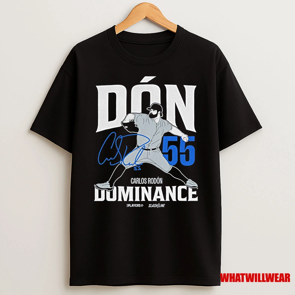 Carlos Rodon Don Dominance 55 New York Yankees Mlb Slash Line Signature Shirts