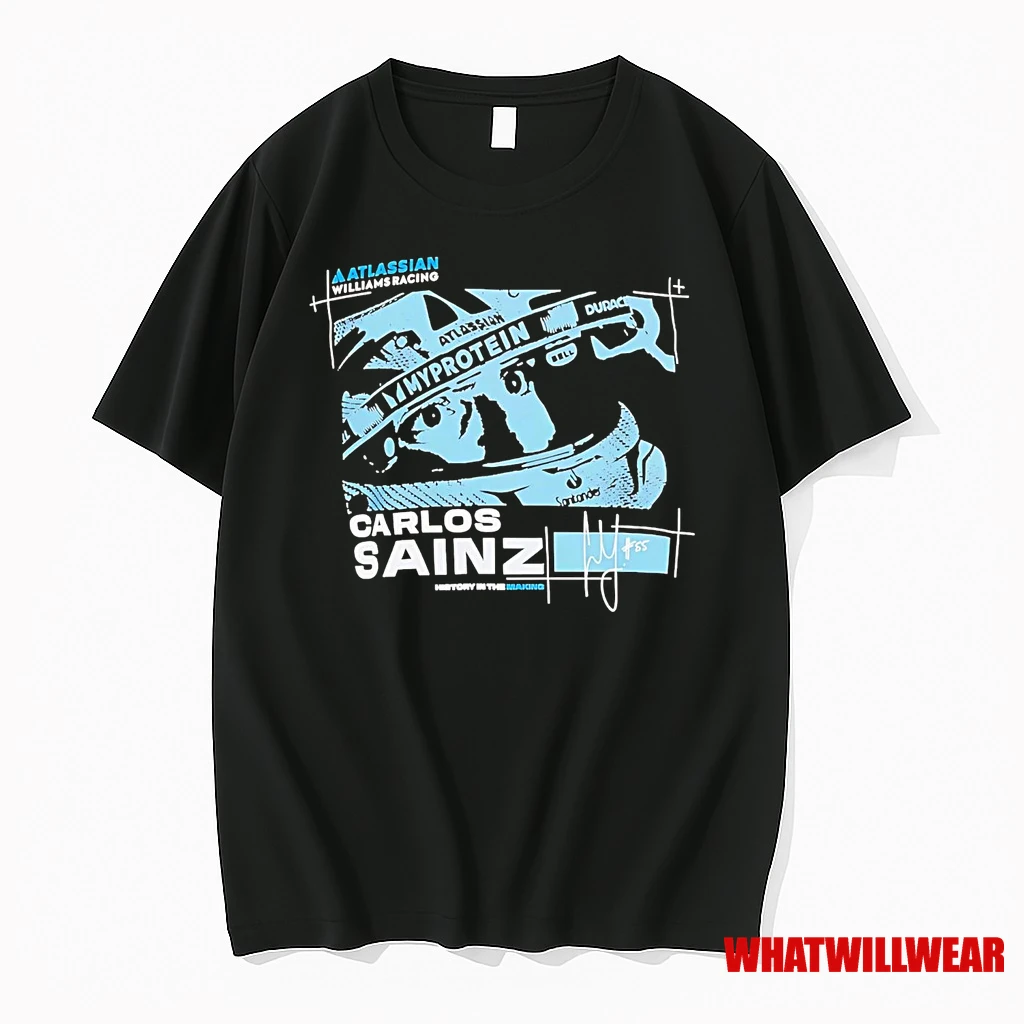 Carlos Sainz Jr Williams Racing Signature Shirts