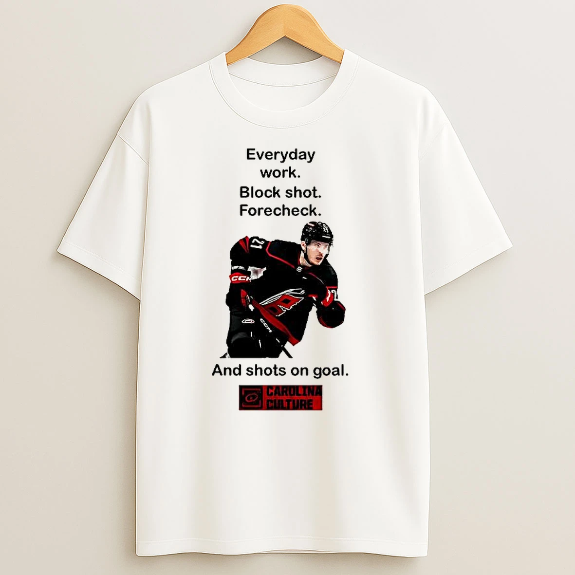 Carolina Culture Everyday Work Block Shot Forecheck T Shirts