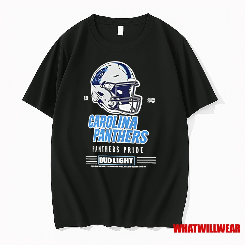 Carolina Panthers Bud Light 1995 Panthers Pride Football Helmet Shirts