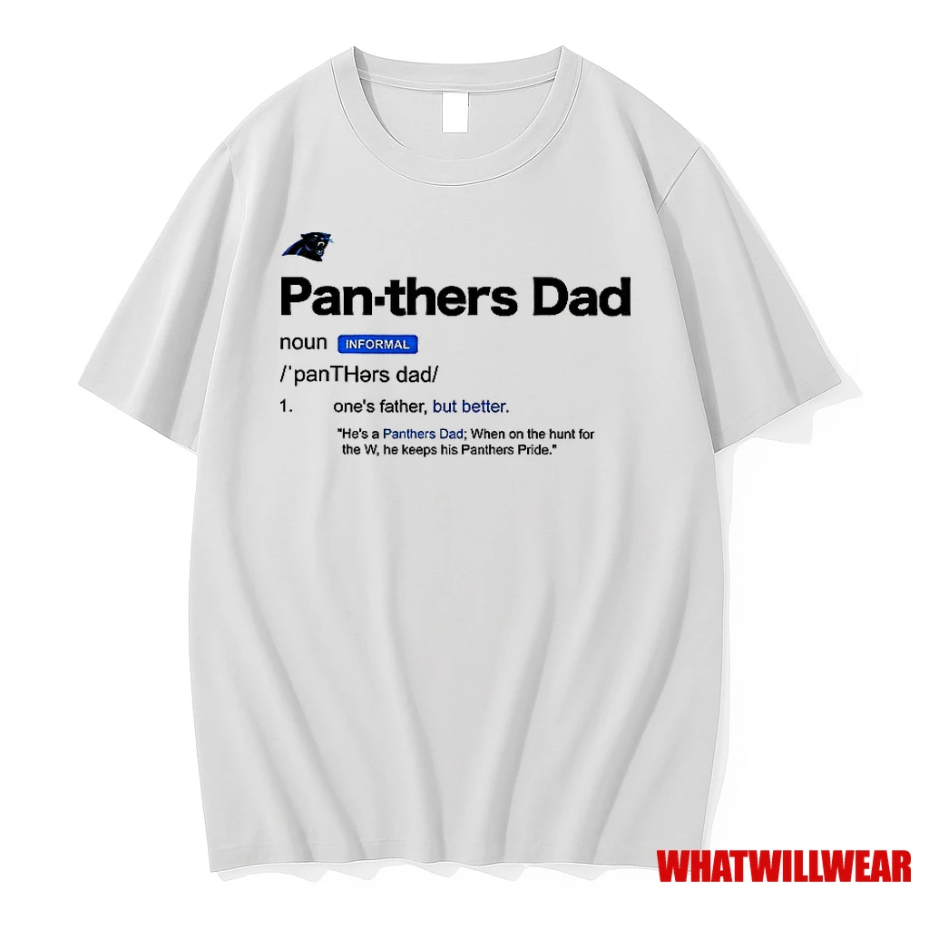 Carolina Panthers Dad Definition Shirts