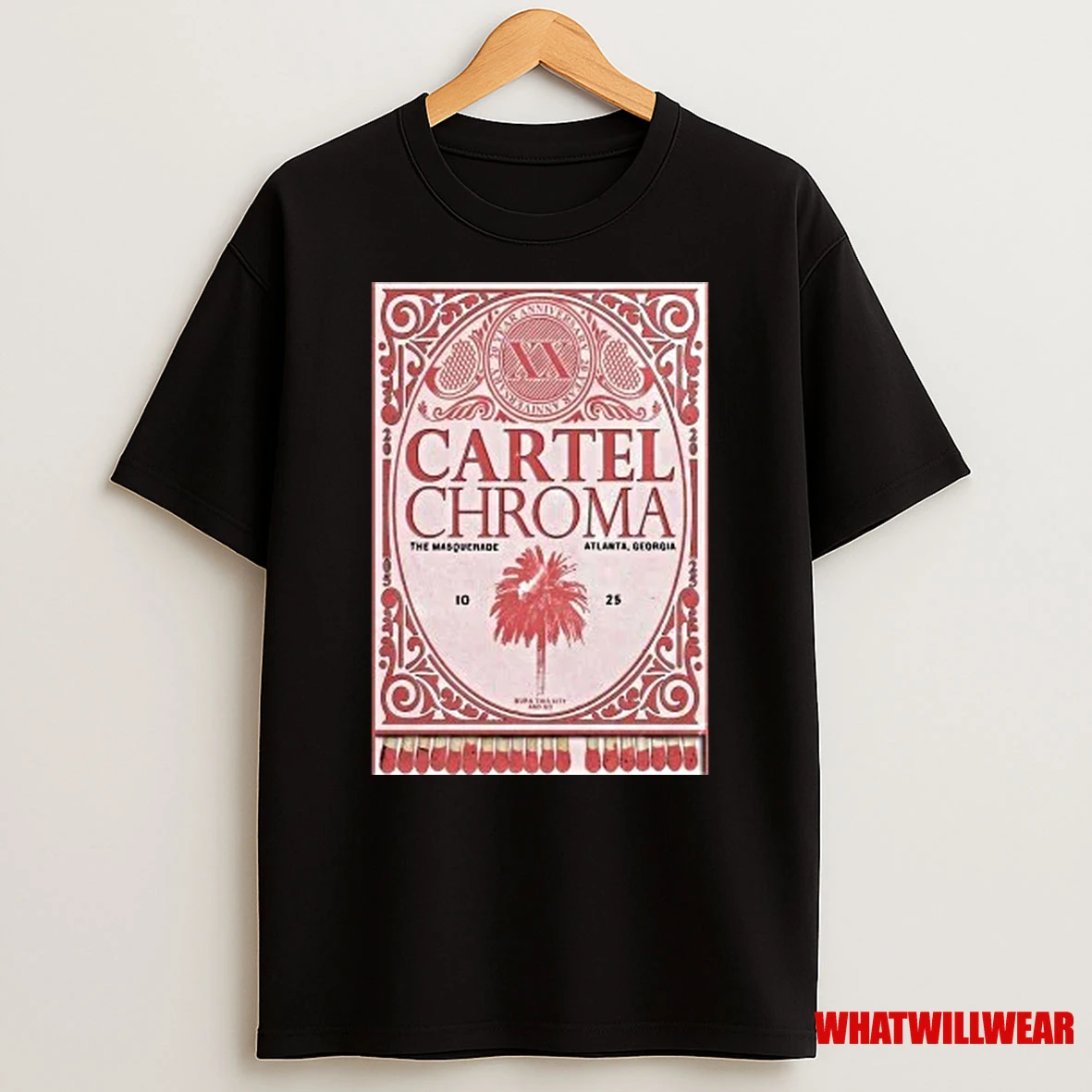 Cartel Chroma 20 Year Anniversary Tour The Masquerade Heaven Atlanta Ga Oct 25 2025 Shirts