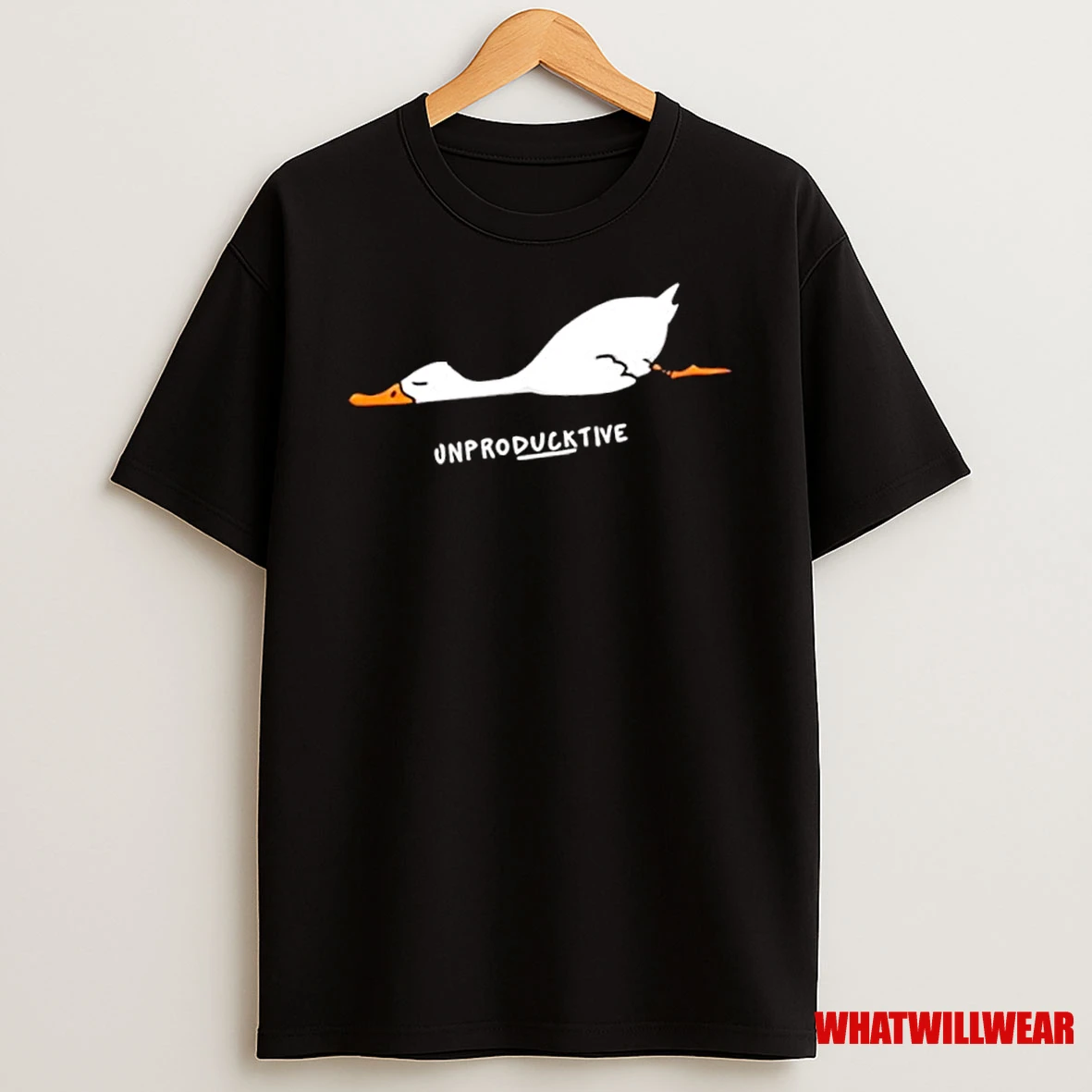 Cartoon Duck Unproducktive Shirts