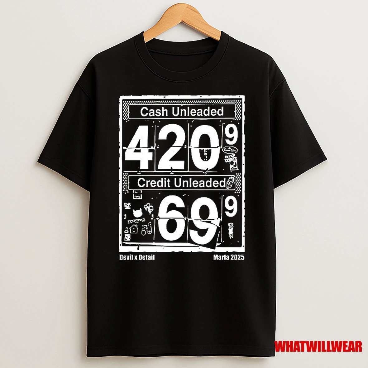 Cash Unleaded Credit Unleaded Devil X Detail Marfa 2025 Shirts
