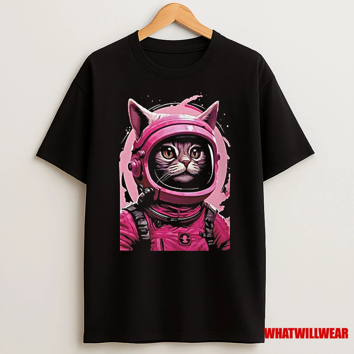 Cat Astronaut Pinky Shirts