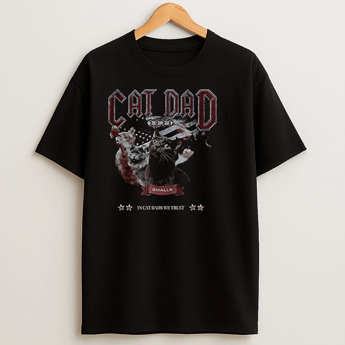 Cat Dad In Cat Dads We Trust T Shirts