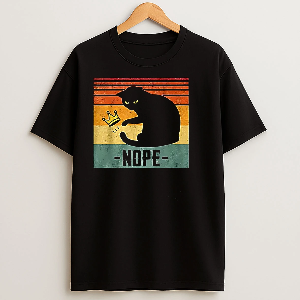 Cat Nope King Vintage T Shirts