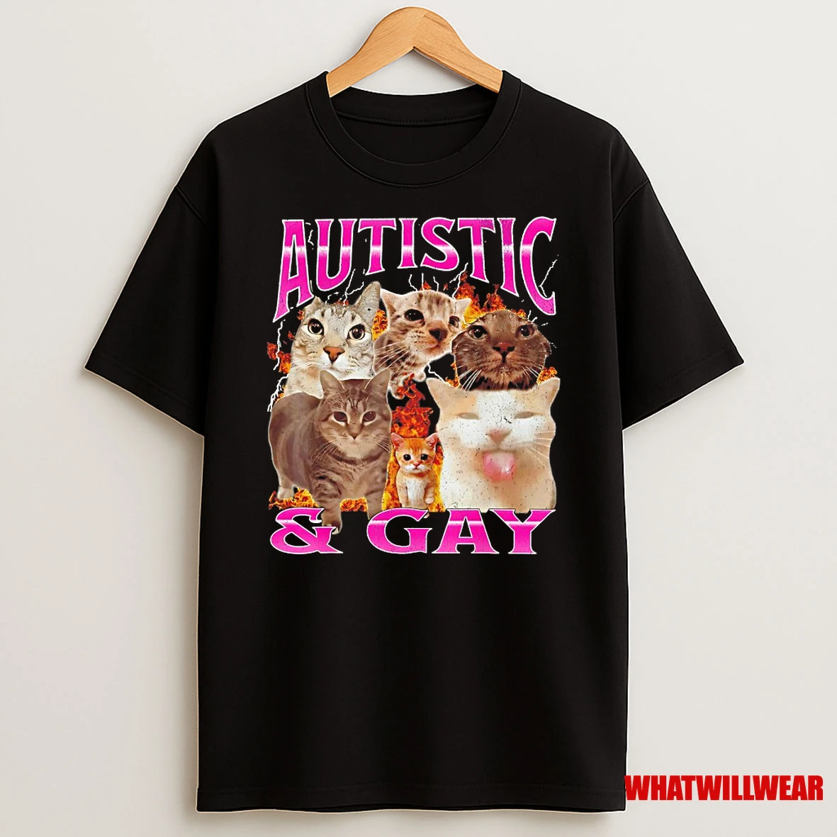 Cat Autistic And Gay Meme Shirts