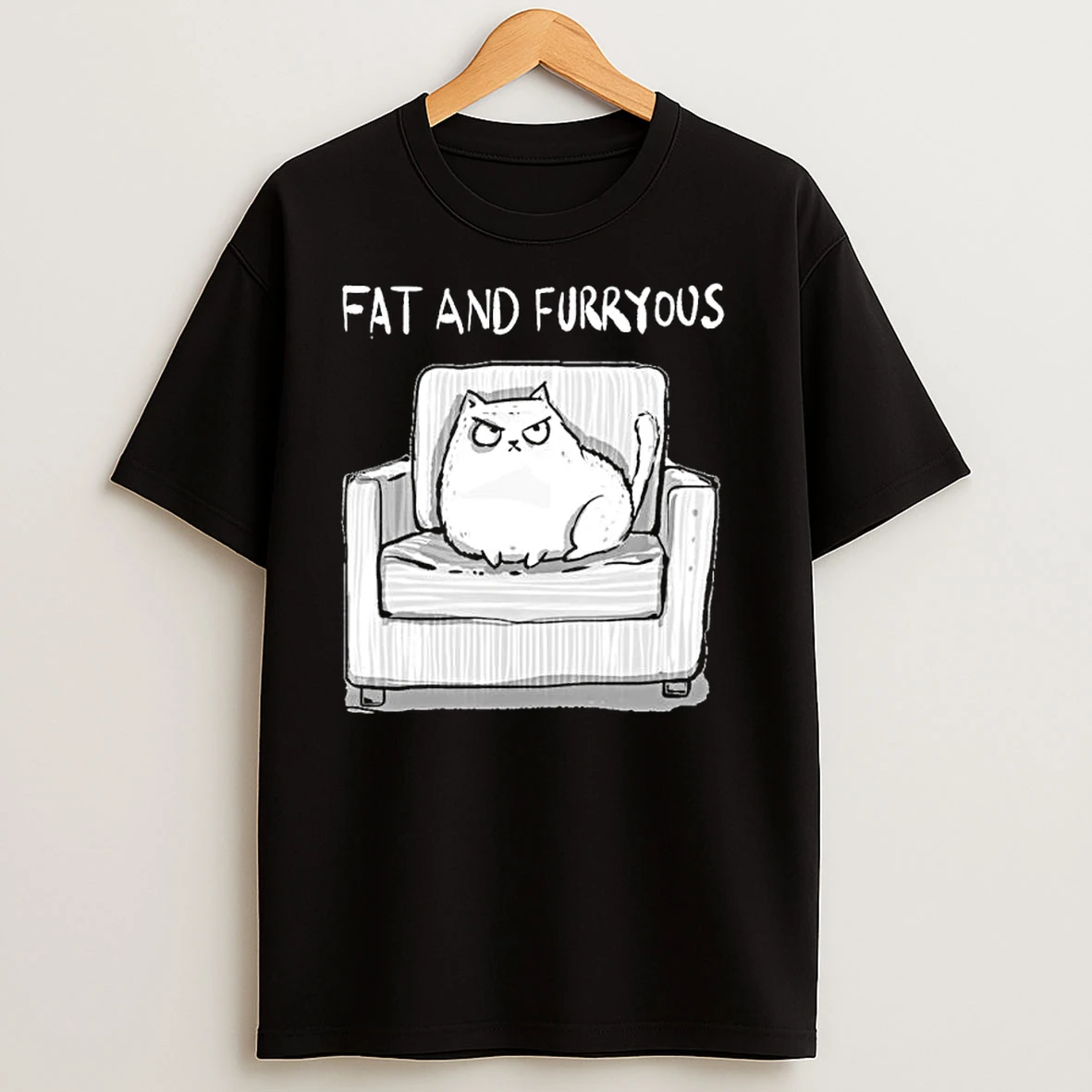 Cat Fat And Furrous Ornaments T Shirts