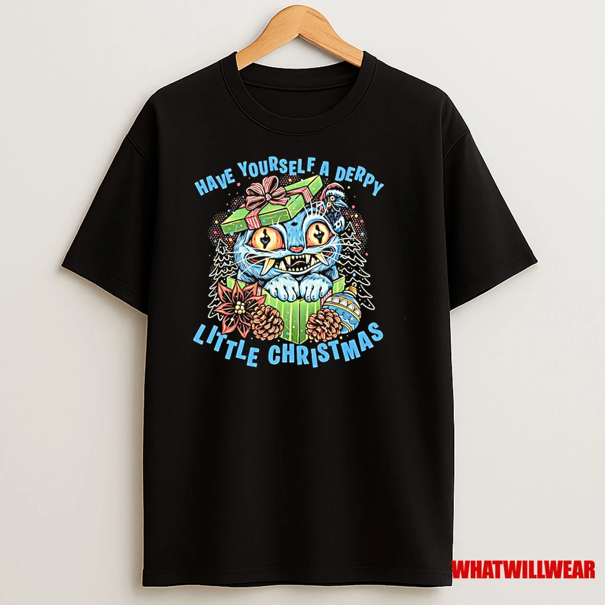 Cat Have Yourself A Derpy Little Christmas Shirts