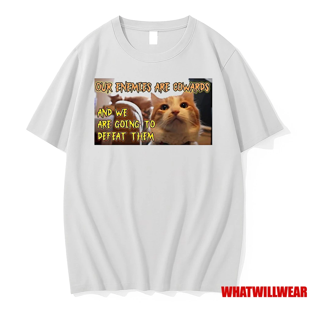 Cat Our Enemies Are Cowards And We Are Going To Defeat Them Shirts