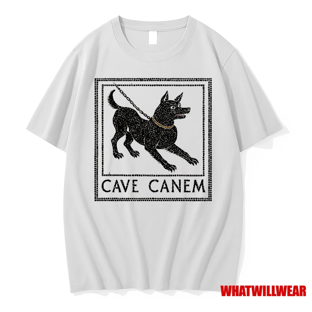 Cave Canem Pompeii Beware Of Dog Mosaic Art Ancien Shirts