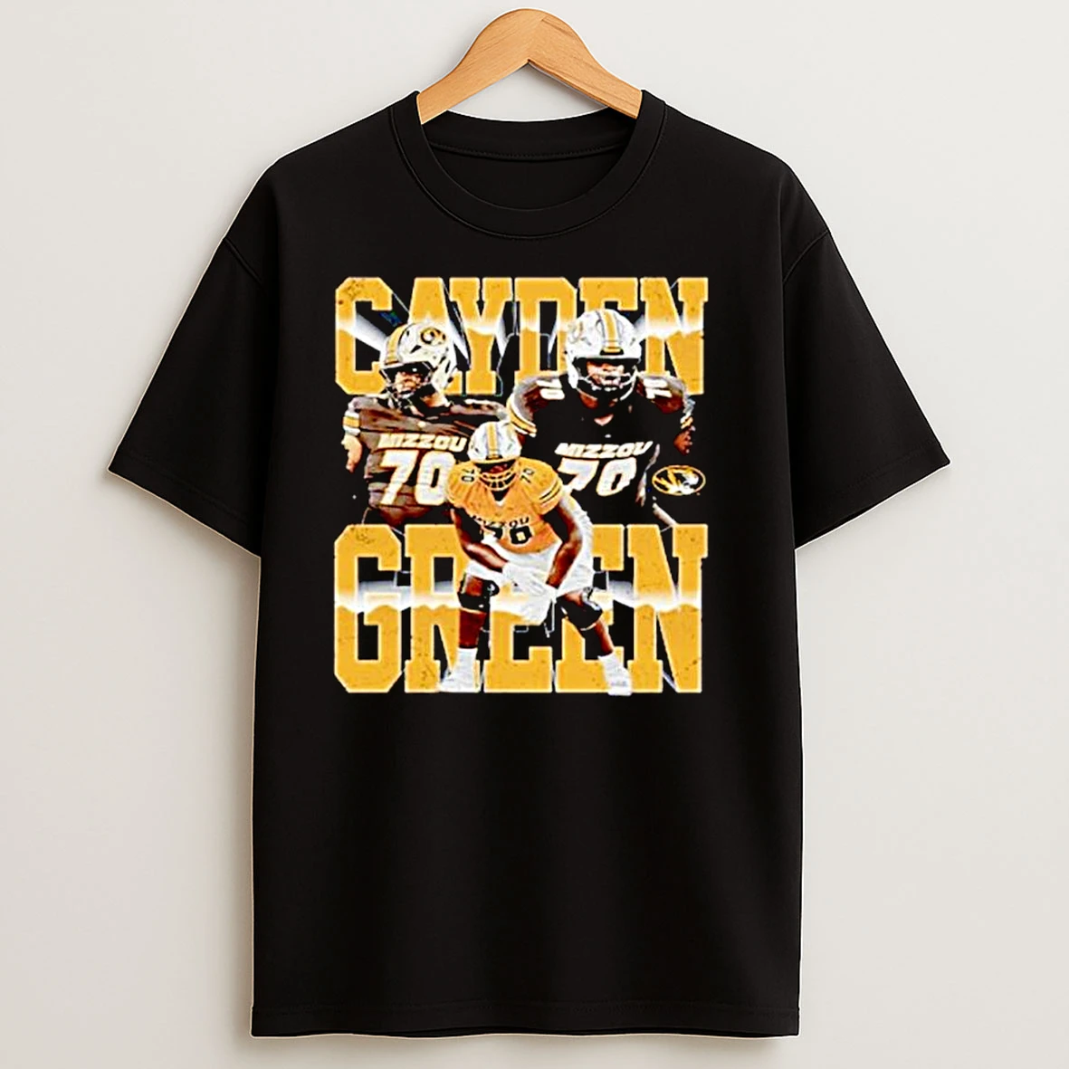 Cayden Green 70 Nfl Missouri Tigers Graphic Ornaments T Shirts