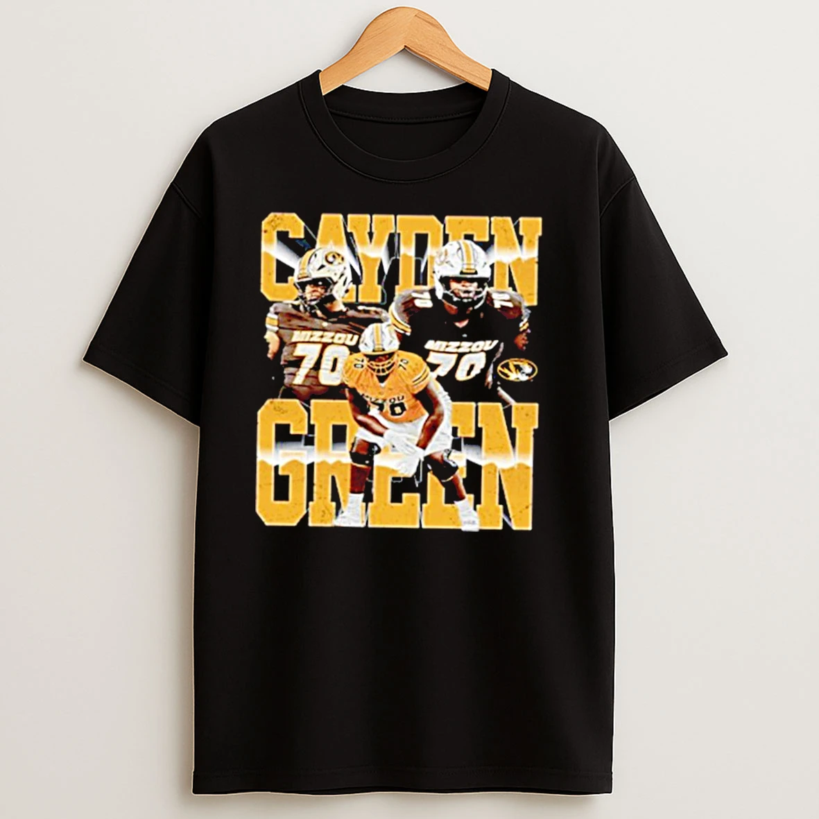 Cayden Green 70 Nfl Missouri Tigers Graphic T Shirts