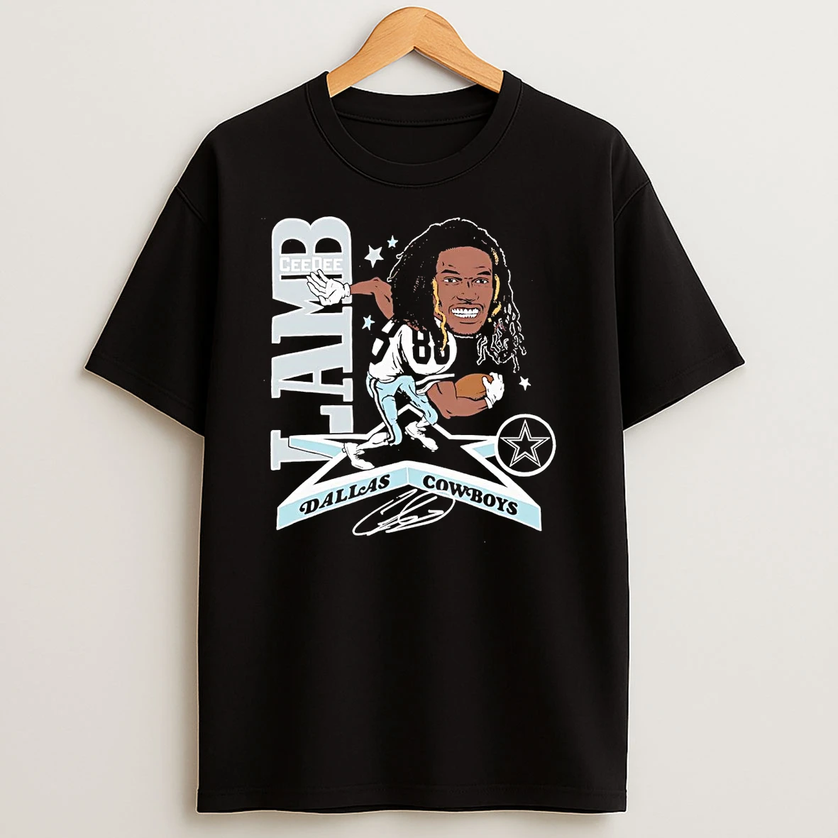 Ceedee Lamb Star Caricature Cowboys T Shirts